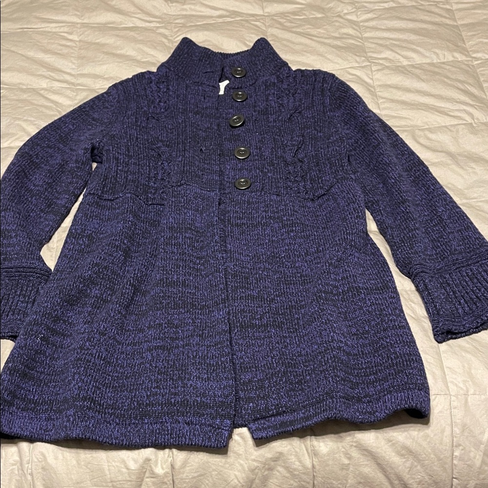 Women's Purple & Black Cardigan sweater